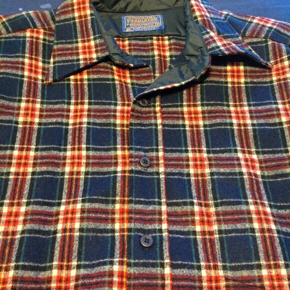 NWT Vintage 80's? Pendleton Wool Tartan Plaid Button Down Shirt M USA - Picture 7 of 7